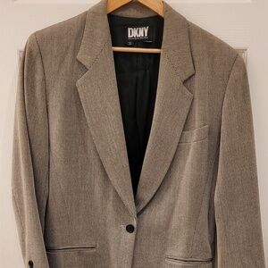 Oversized Black & Grey Blazer
